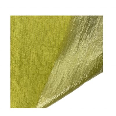 Wasserabweisend beschichtet Stoff Glanzmetall beschichtet 210D UHMWPE Gridstop Nylon für Jacke