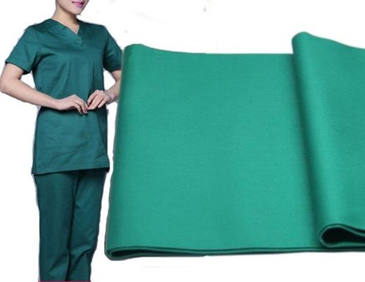 Maßgeschneiderte Farbe 170-200gsm Scrubs Stoff für medizinische Uniformen und chirurgische Umhänge Hergestellt