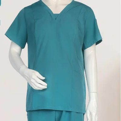 Arbeitskleidung Twill Stoff Krankenhaus Baumwolle Long Best Textil Medizinische Frauen Krankenschwester Arzt Scrub