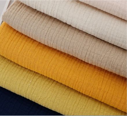 100% Baumwolle Muslin Gase Stoff für Baby Decke und Pyjama Solid Style