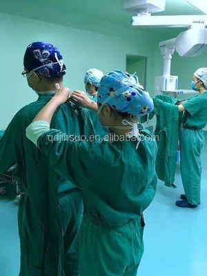 Dichte 130*70 Watt/Reaktive Färbung Spinnstoff kundenspezifisch TC 63*35 Krankenhaus Krankenschwester Arbeitskleidung Stoff