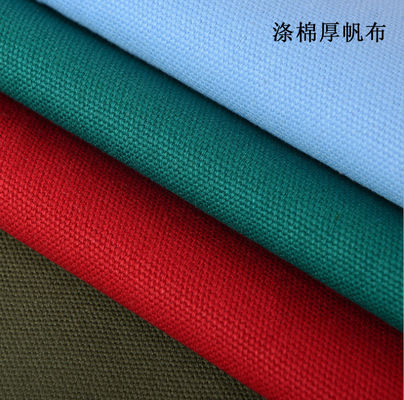 Schwergewichts-Leinwand Stoff 100% Baumwolle 13OZ 10/3*10/3 39*26 Qingdao PVC-beschichtet Plain Woven