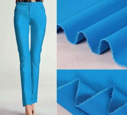 Polyester-Baumwolle-Twill-Gewebe für Herrenhosen 250 gm Festfarben 97% Baumwolle 3% Spandex