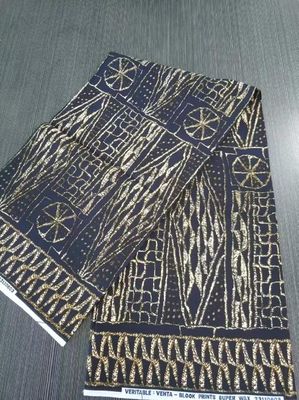 35 Jahre Profi 100% Polyester Kente Design Wachsdruck Stoff 6yds Stück