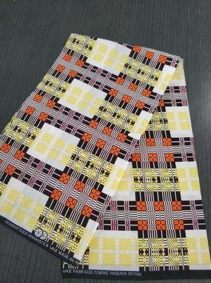 35 Jahre Profi 100% Polyester Kente Design Wachsdruck Stoff 6yds Stück
