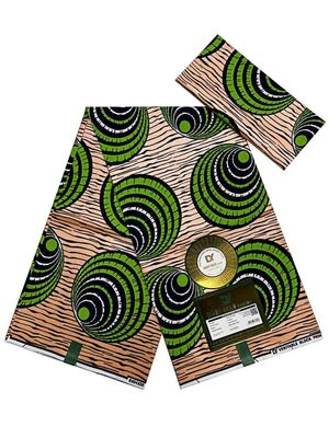 35 Jahre Profi 100% Polyester Kente Design Wachsdruck Stoff 6yds Stück