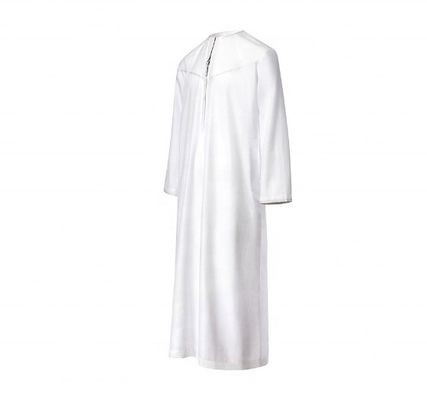 100% Polyester/Baumwolle Leichtweiß 15gm Muslim Männer Arabische Thobe Gewebe für Männerkleidung