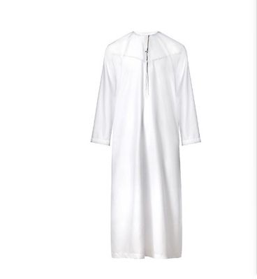 100% Polyester/Baumwolle Leichtweiß 15gm Muslim Männer Arabische Thobe Gewebe für Männerkleidung