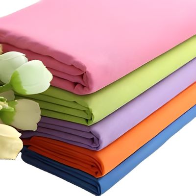 Logo Poplin Stoff 90 gm 110 gm 120 gm Polyester Baumwolle Mikrofaser für Kleidung Malaysia