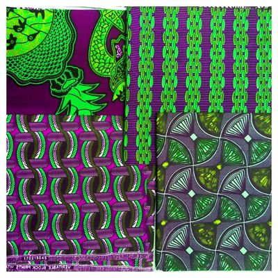 100% Baumwolle, afrikanisches Wachsgewebe für Kleidung Custom Woven Ankara Design Wachsdruck