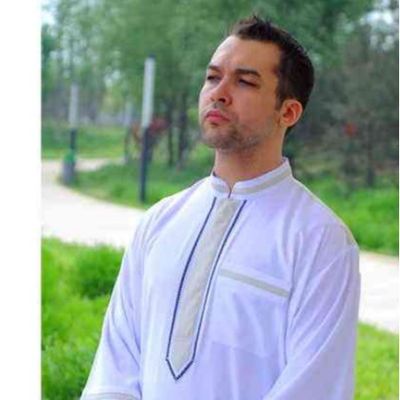 Popline Männer-Saudi-Stil Thobe islamisch-arabische Kleid aus flammhemmendem Polyester