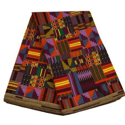 Kente Stoff Ghana Cire Gewebe 90gm 110gm 120gm Druck Batik Sarong Stoff für Kleidung
