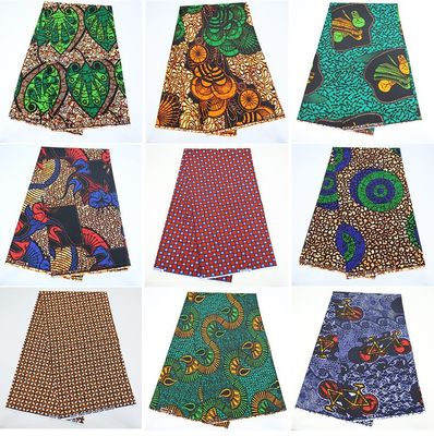 Super Wax Hollandais 100% Baumwollgewebe für afrikanische Kleidung Kleid Breite 57/58 &quot; Stil DOT