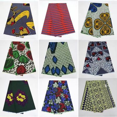 Kente Stoff für Ghana Wachsdruck 100% Ringspun Baumwolle 57/58&quot; Breite afrikanische Kleidung