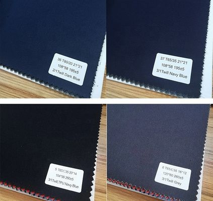 Gewebte Poly-Baumwoll-Twill für Uniform-Arbeitsbekleidung von Jinsuo Mittelgewicht 190-195gm