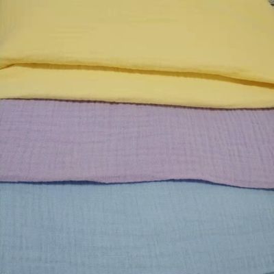 100% Baumwolle Muslin Gase Stoff für Baby Decke und Pyjama Solid Style