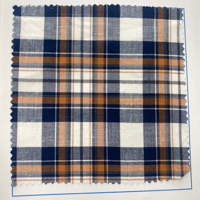 Gewässertes Design Hochgewicht Atmung 100 Baumwollgarn gefärbtes Checkgewebe für T-Shirt-Speicher