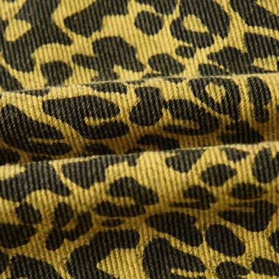 4Way Stretch Denim Stoff Druck schnell trocknen und mit Leopard Muster