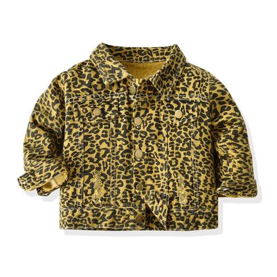 4Way Stretch Denim Stoff Druck schnell trocknen und mit Leopard Muster