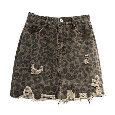 Schnelltrockene Leopard-Druck 4 Wege Stretch-Denim-Gewebe für Polyester-/Baumwollbekleidung