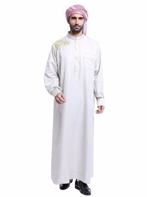 Mittleres Gewicht Popline Männliches muslimisches Saudisches Kleid 65/35 Polycotton/Baumwolle