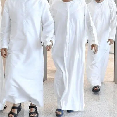 Mittleres Gewicht Popline Männliches muslimisches Saudisches Kleid 65/35 Polycotton/Baumwolle